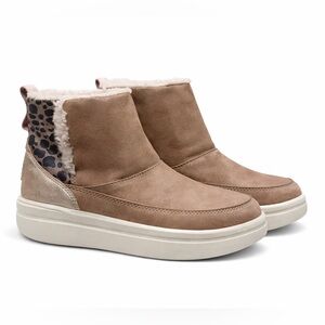 Hey Dude Girls Faux Suede Winter Boots – Size 13 – Cozy Lined Slip On